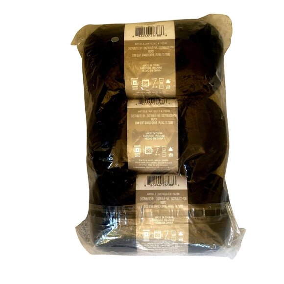 6 Skeins Loops & Threads Wool To Wash Yarn - Medium Weight Black New NIP - Picture 13 of 13